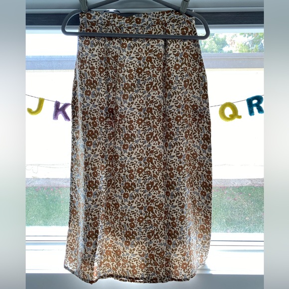 NWT Rylee + Cru Women’s Midi Front-Slit Skirt - Picture 2 of 10